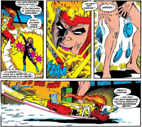 Plastique Stripped by Firestorm [The Fury of Firestorm (1982) #7]