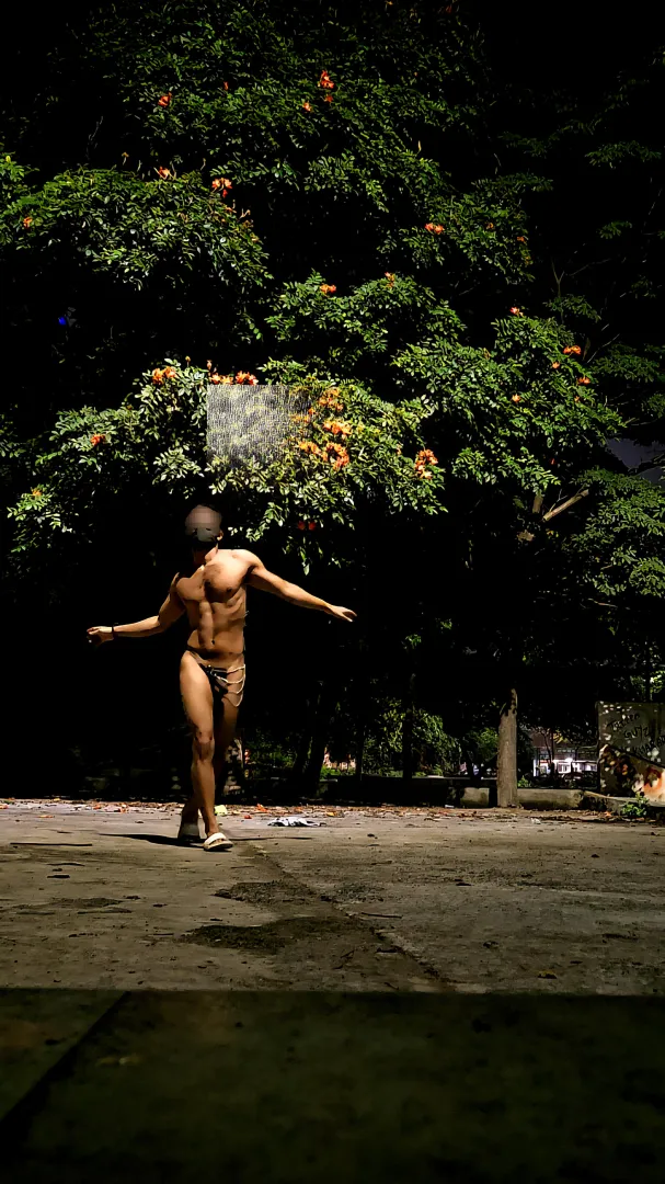 Roaming nude in the park hits different 