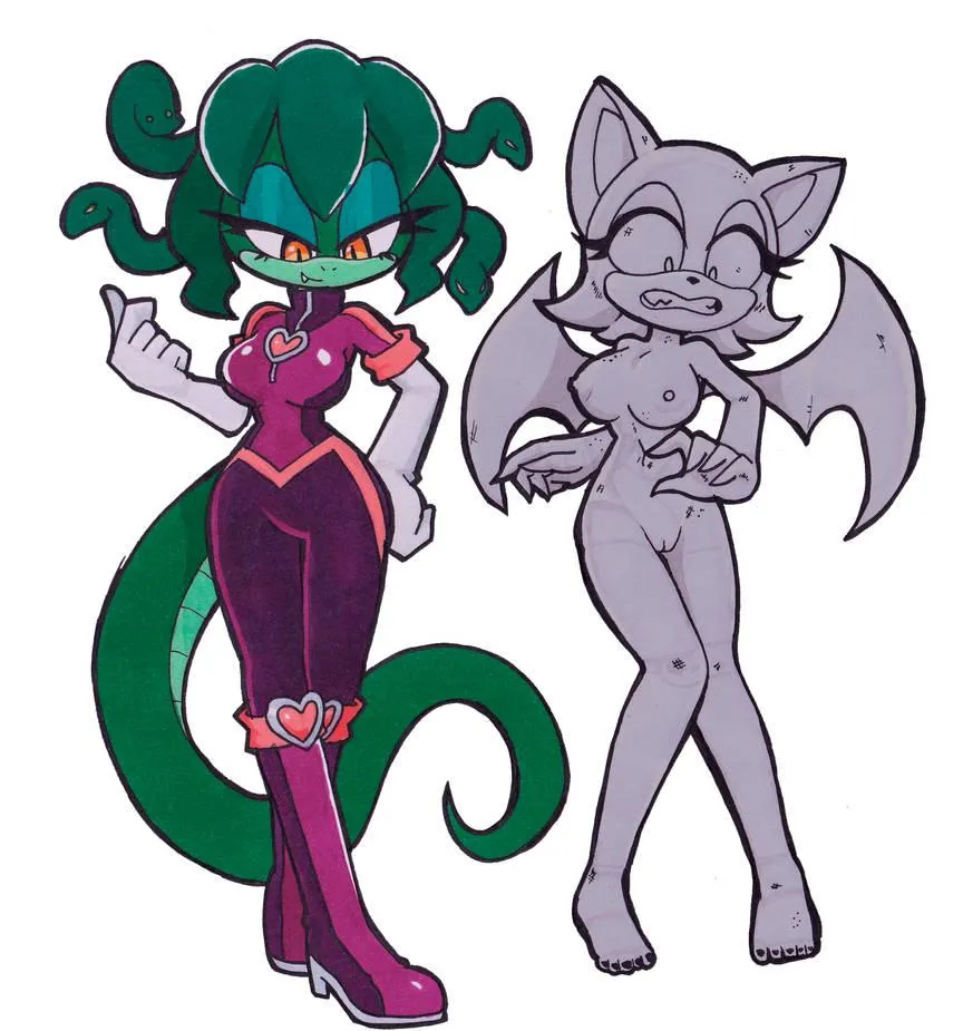 Rouge was petrified and robbed by Sophia!(Alexx-C)