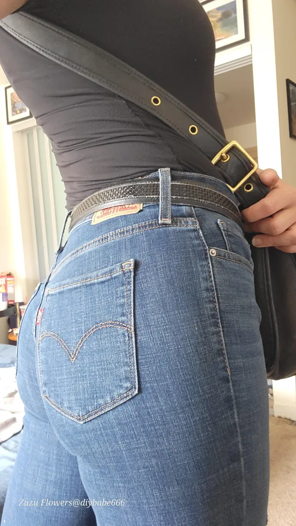 Side view of my blue levis 