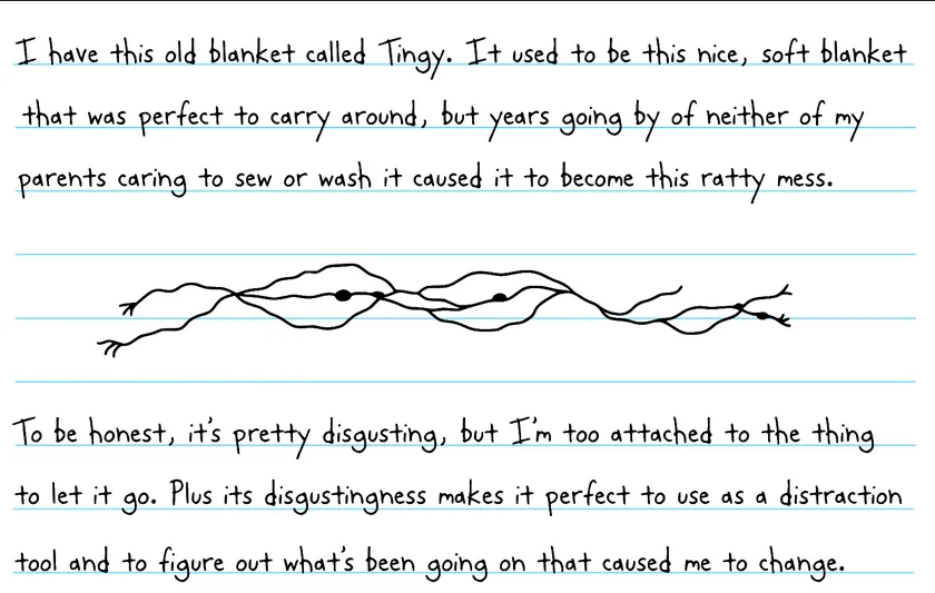 SOS how do I fix my baby blanke-... Tingy? It's held together by boogers and raisins.