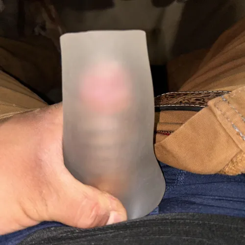 Stroking it in public while I drive