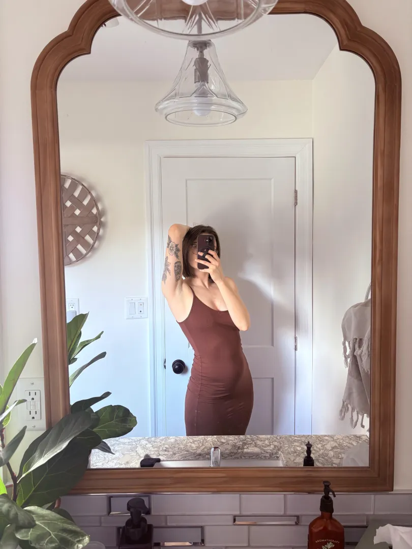 Sundress try-on before it’s official sundress season ☀️