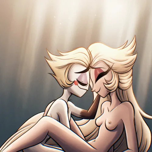 The first woman and the fallen angel (art by me)