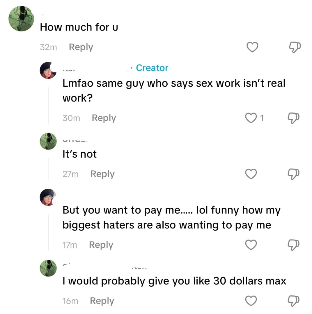 The same men who say SW isn’t a “real job” are the same ones paying us lol