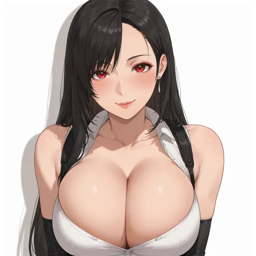 Tifa's huge breasts
