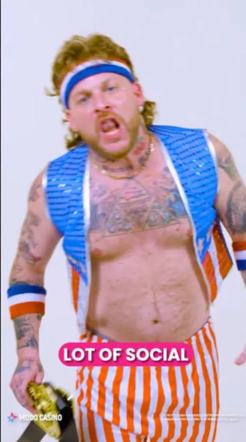 Uncle lazer doing commercials for modo casino