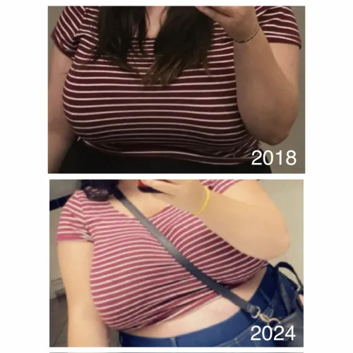 A little less room in this crop top now 