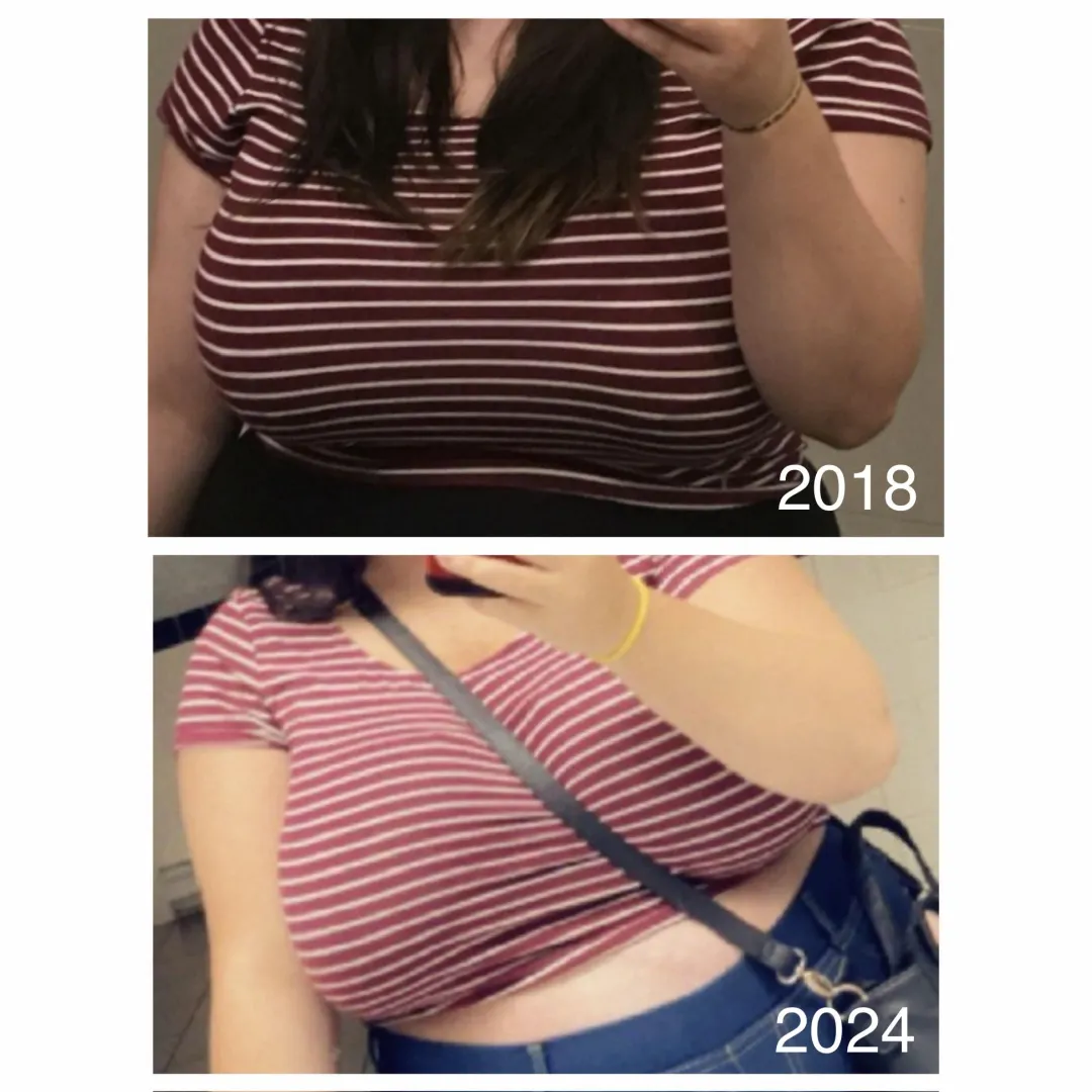 A little less room in this crop top now 