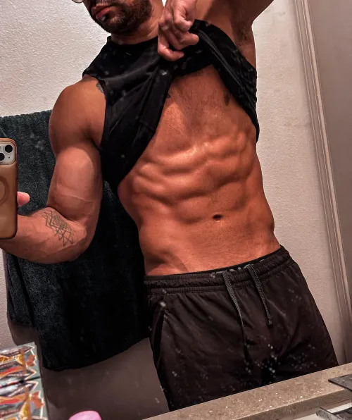 Abs and biceps , Or just biceps