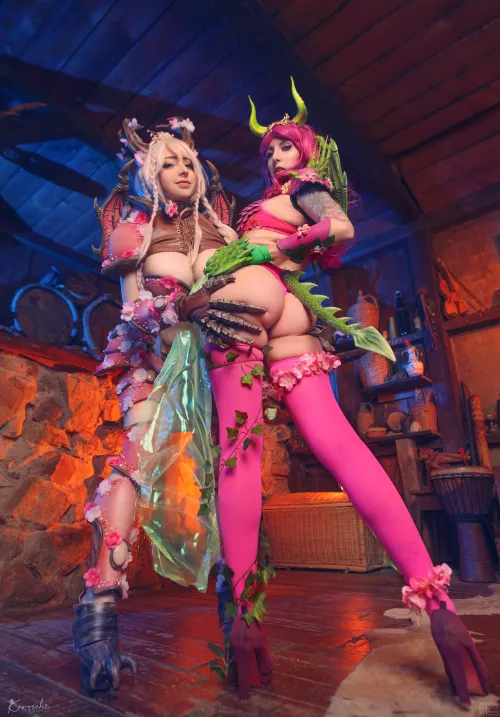 Dragon Maidens cosplays by Mikomi Hokina & Kerocchi (self)