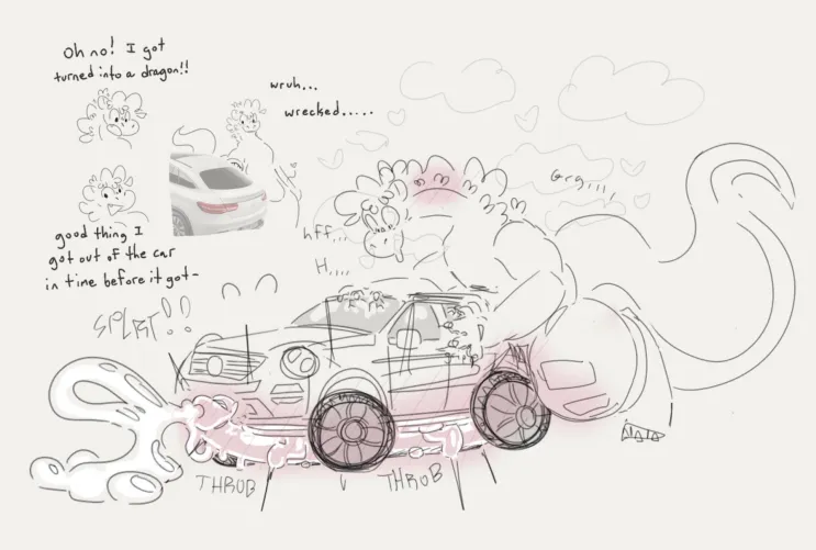 Embarassing dragon instincts (credit @paleoraiser.bsky.social)