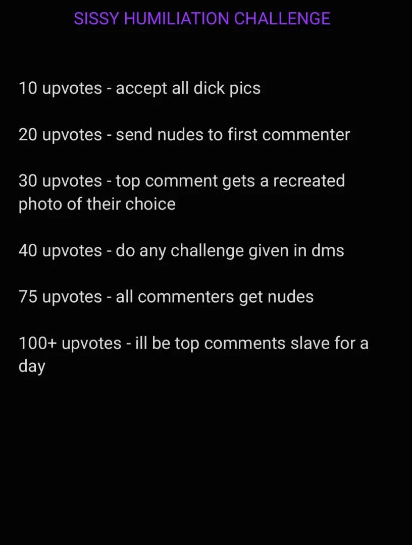 HUMILIATION CHALLENGE