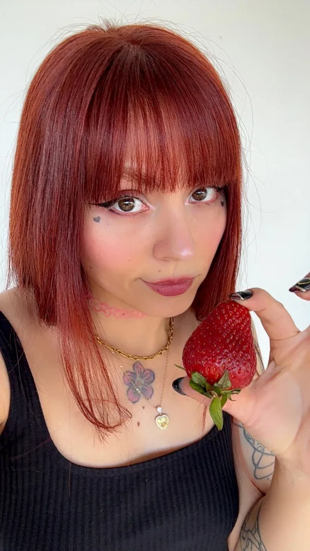 i've seen strawberries bigger than this. i'm not even sorry