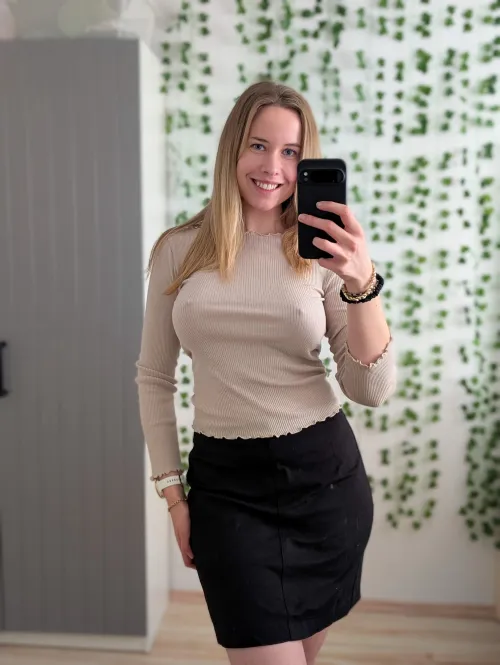 Librarian showing her pokies