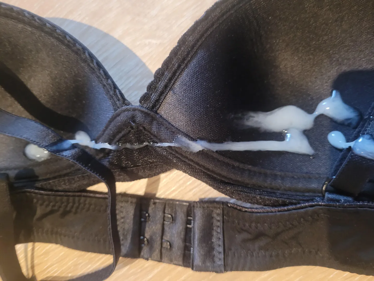 Love the black & white contrast of my spunk