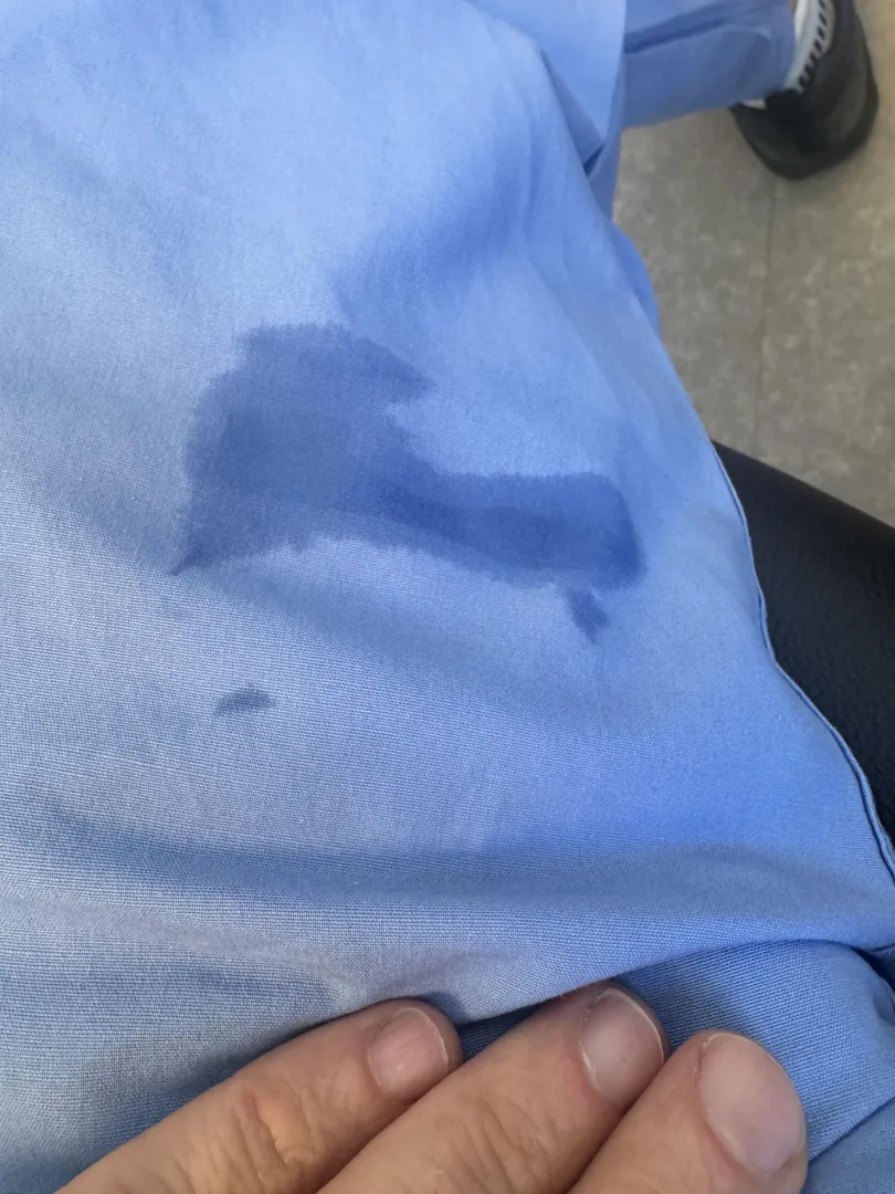 Made a big mess in my scrubs (45)