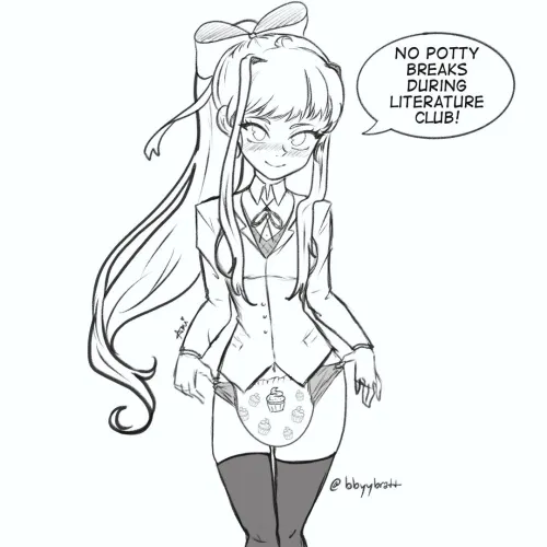 Monika’s new rule for the club (art by bbyybratt)