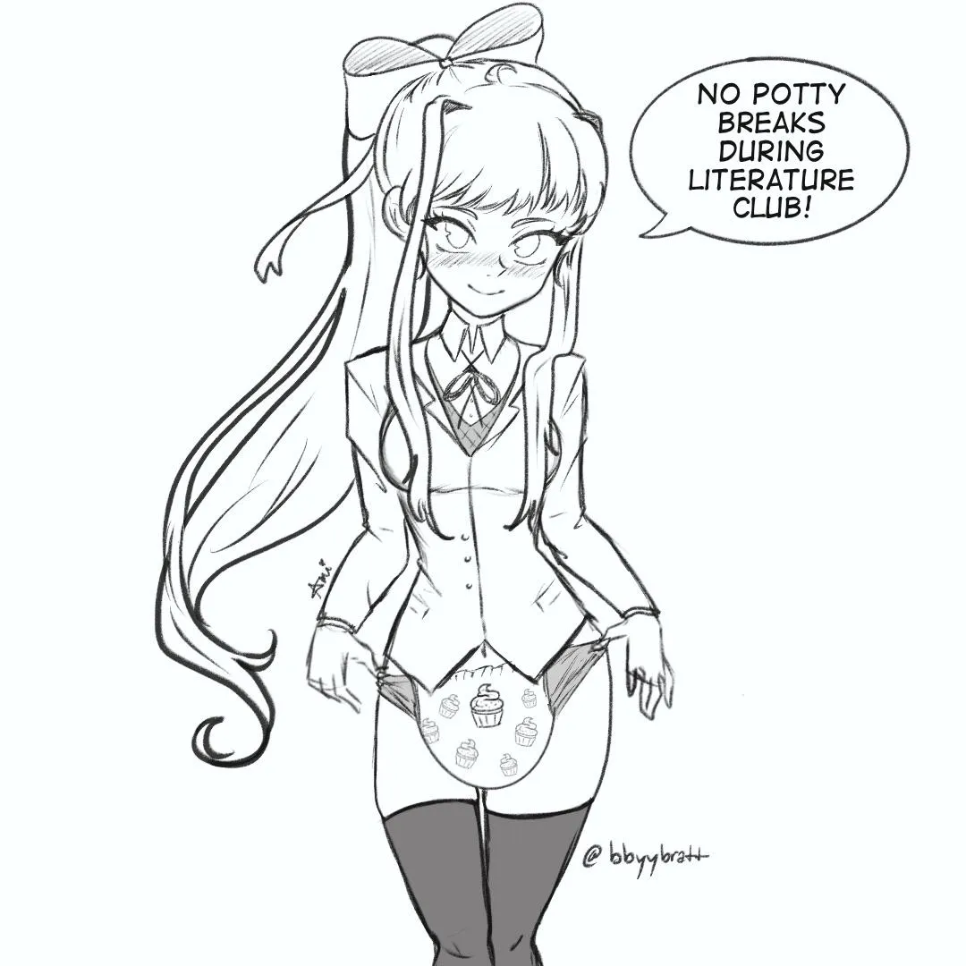 Monika’s new rule for the club (art by bbyybratt)