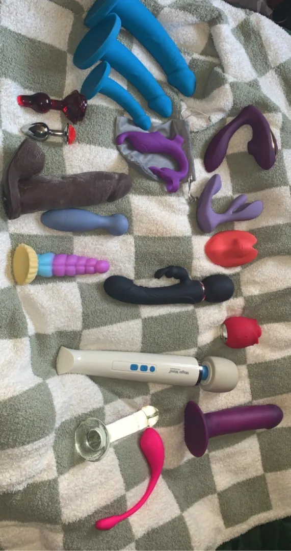 My collection minus the fuck machine because I didn’t feel like getting it out lol