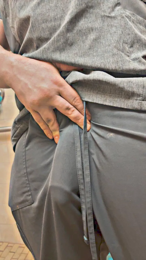 Not gonna lie underwear with scrubs is a sin