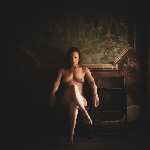 Nude photography in a derelict setting. Two distinct beauties.