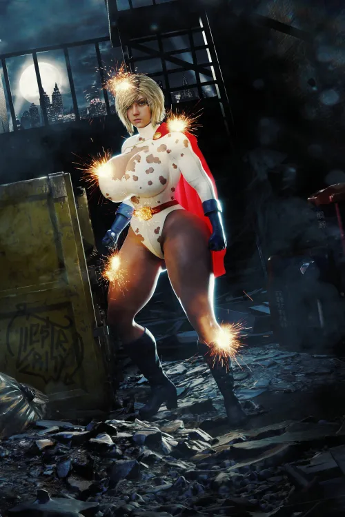 Power Girl in Action (Rhyw)