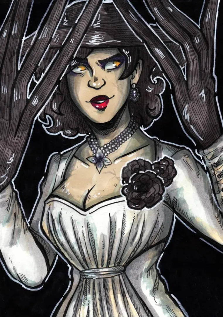 Resident Evil 8 - Lady Dimitrescu By GGArtandDrawing