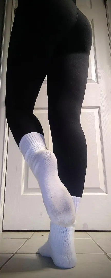 Sock over my leggings are the best