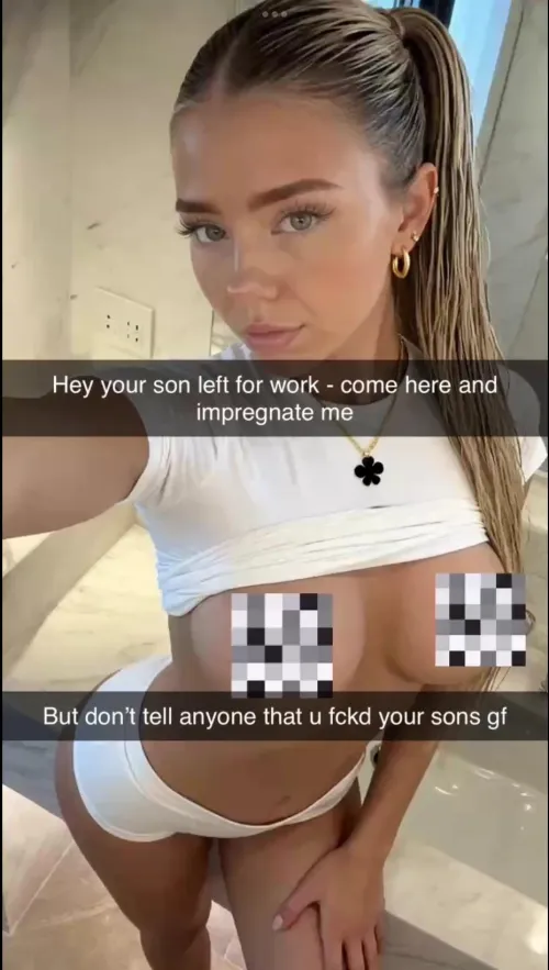 The moment when you go to work and your gf fucked your dad in your home