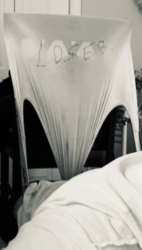 this loser begged for exposure. everyone laugh at their pathetic undies getting stretched out