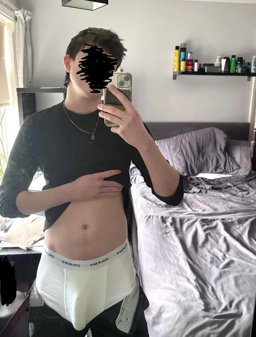 Walking around at work all day with this pushing against my fly