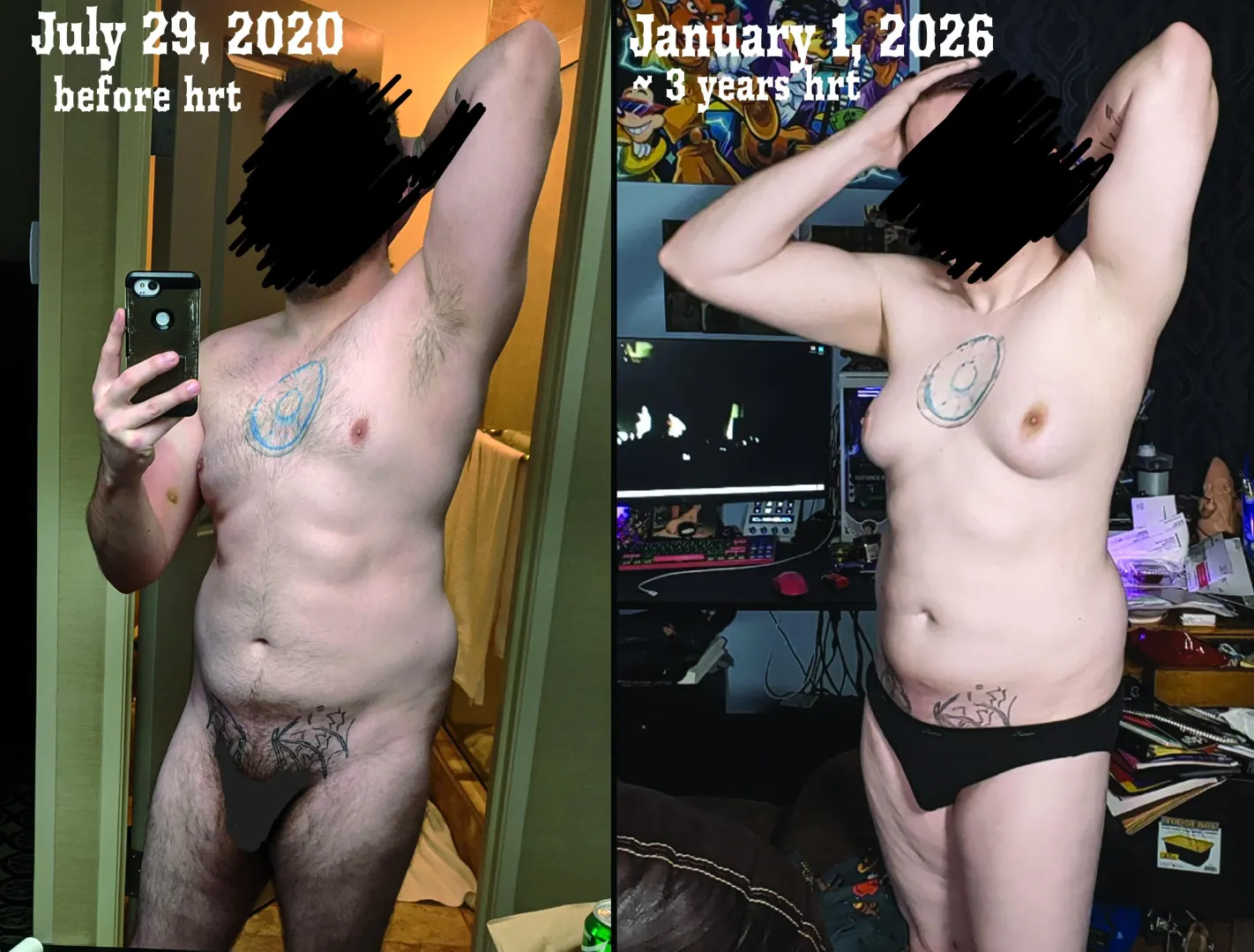 4 years with some breaks spread throughout