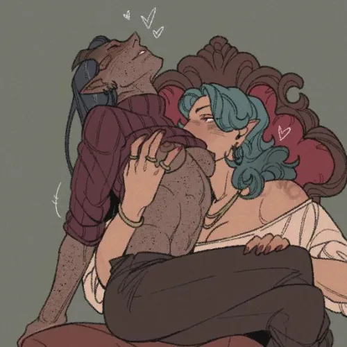 A feast on her lap (MAF/velnna)