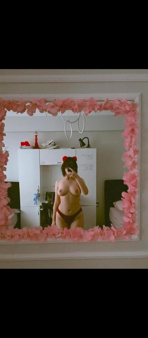 A photo taken after a shower...