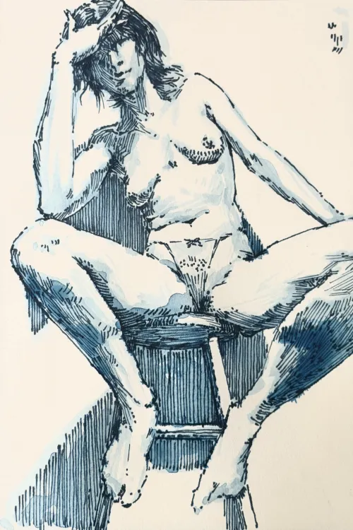 Active sitting — fountain pen