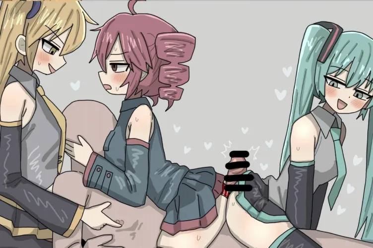 Akita Neru, Kasane Teto, & Hatsune Miku (zera20200532) [Vocaloid]