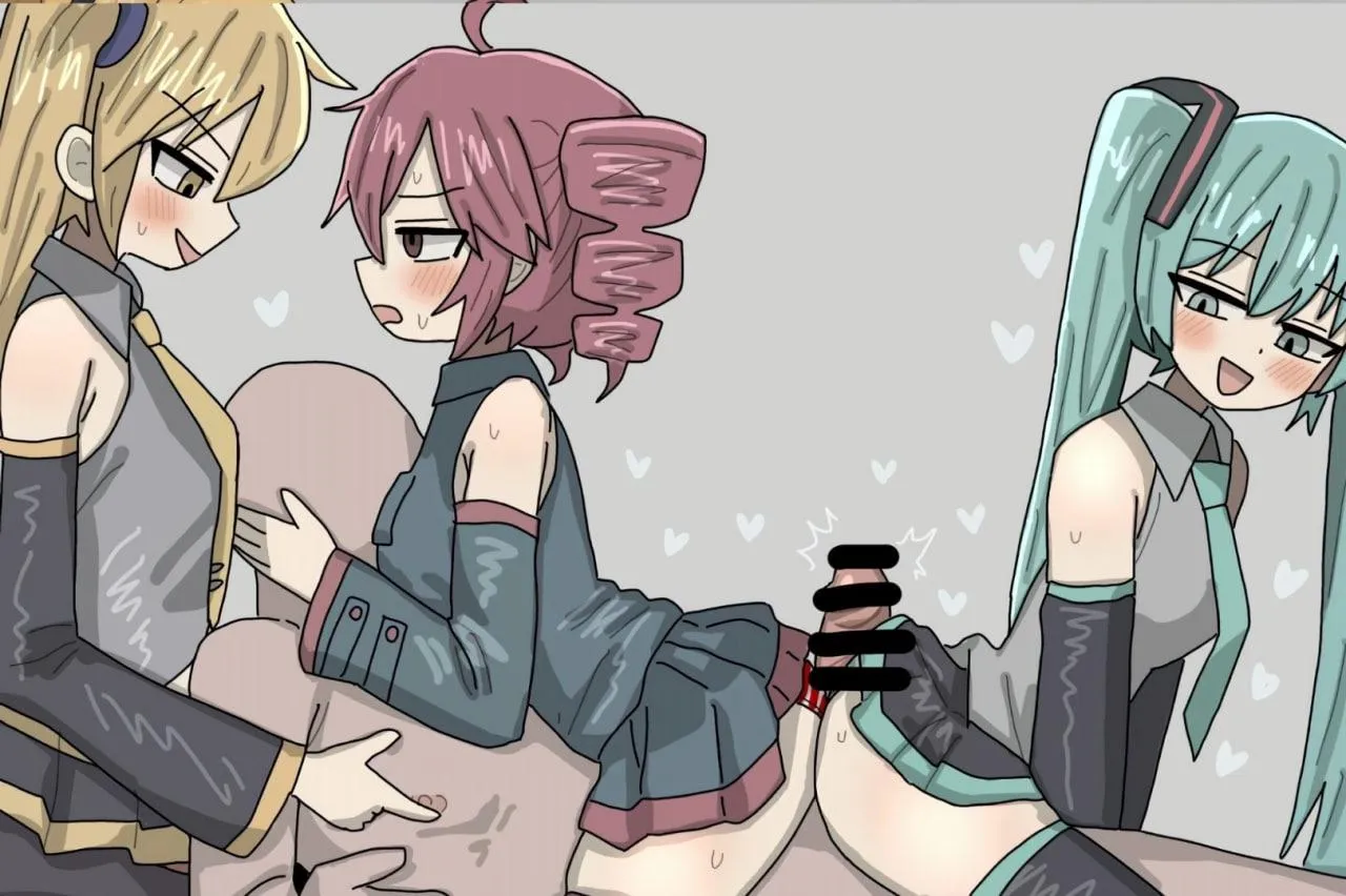 Akita Neru, Kasane Teto, & Hatsune Miku (zera20200532) [Vocaloid]