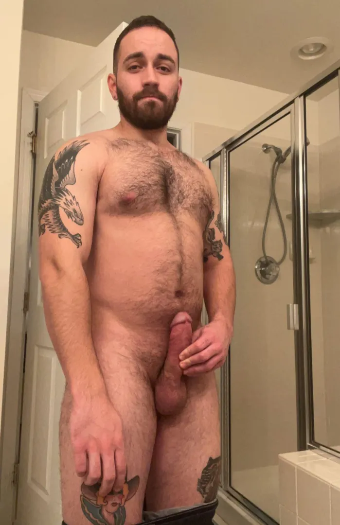 Bathroom cock shot