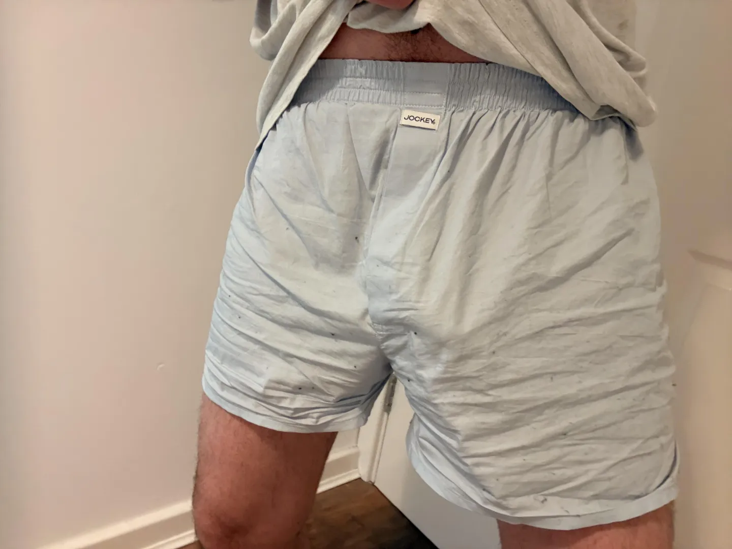 Best part about coming home from work is no work pants and taking them off as soon as I get through the door. It’s a man thing.