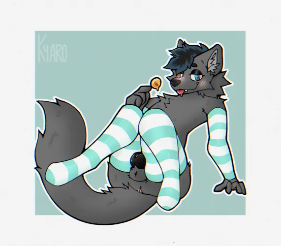 Caged pup [OC] (Comm work)