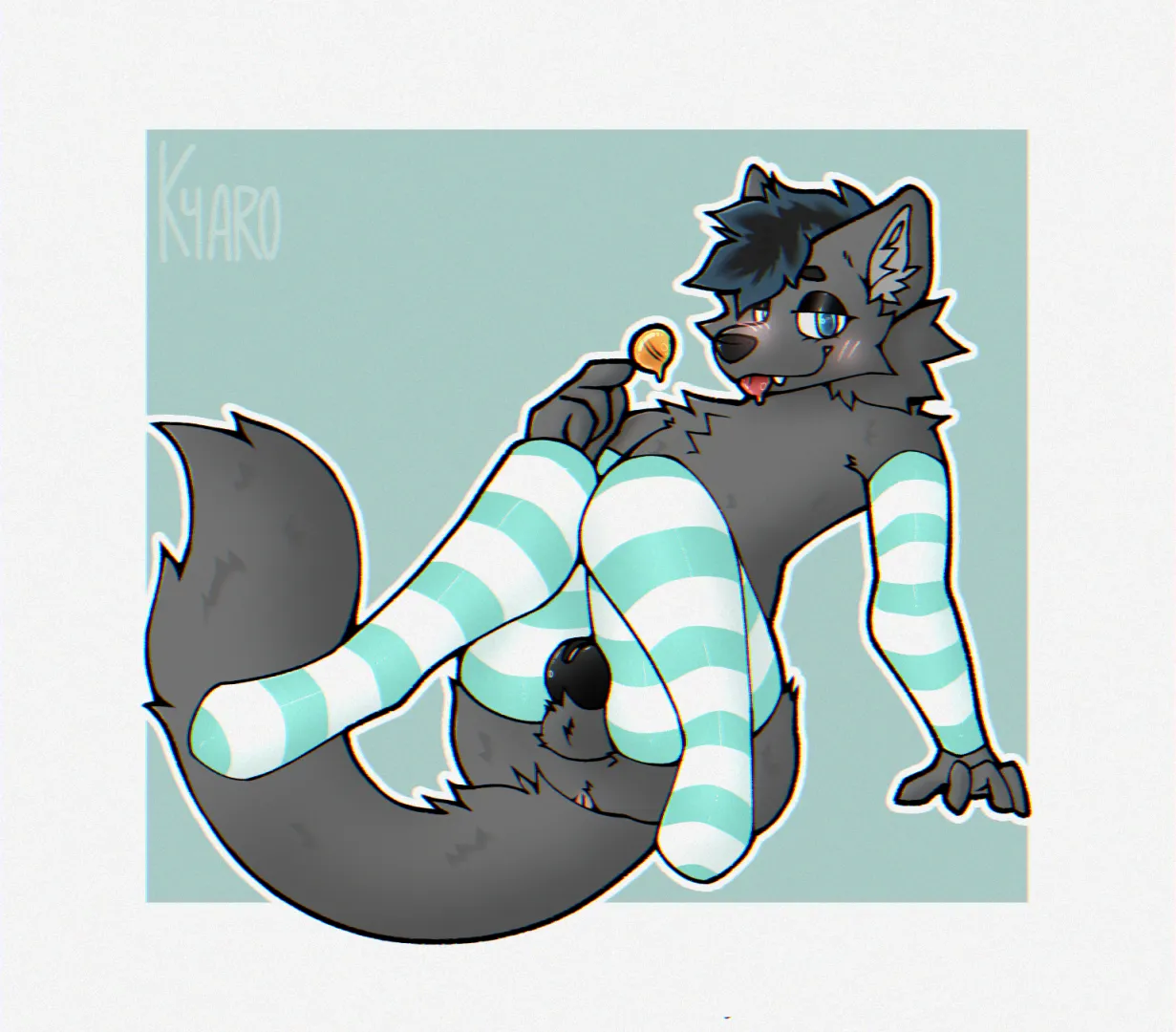 Caged pup [OC] (Comm work)