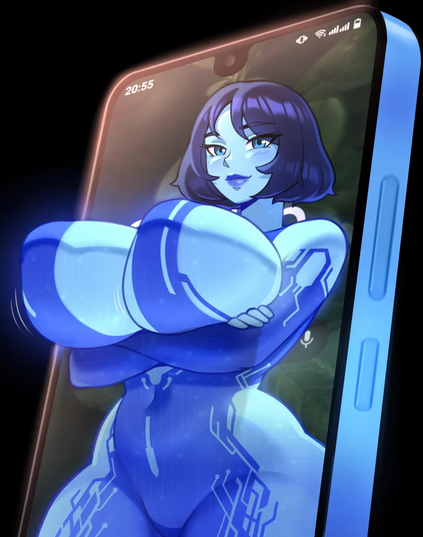 Cortana with her Thicc blue assets! Her data is Thicc! (idler_r) [Halo]