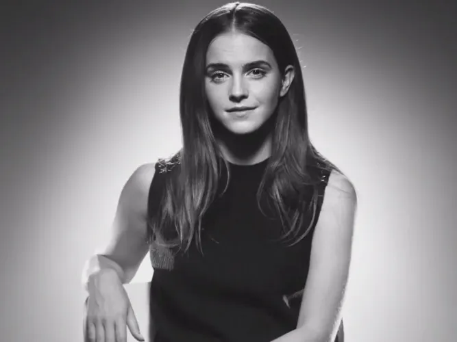 Emma Watson's gaze is a vast ocean