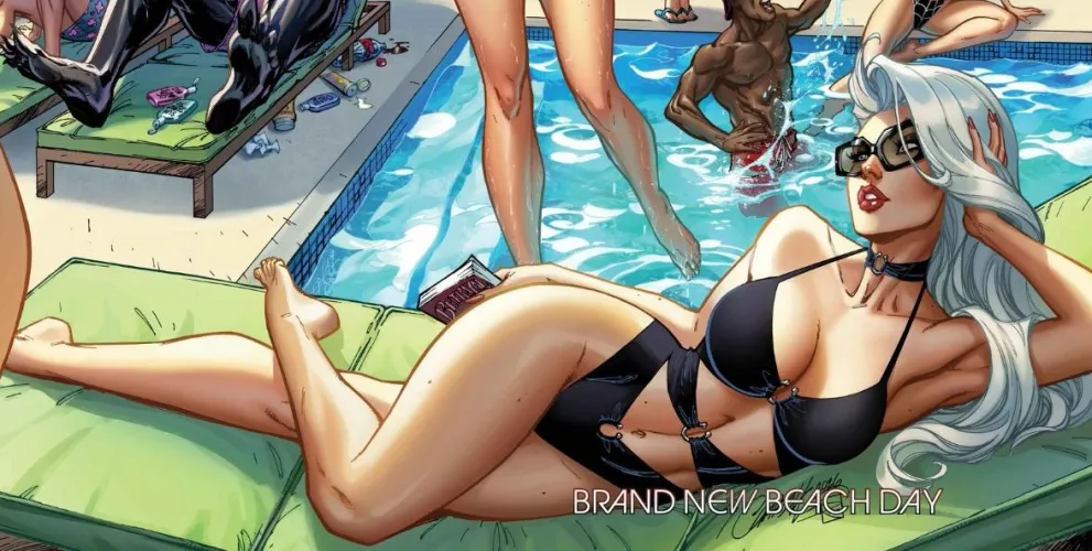 Felicia Hardy (Black Cat) in a bikini [Marvel Swimsuit Special: Brand New Beach Day #1 (2026)]