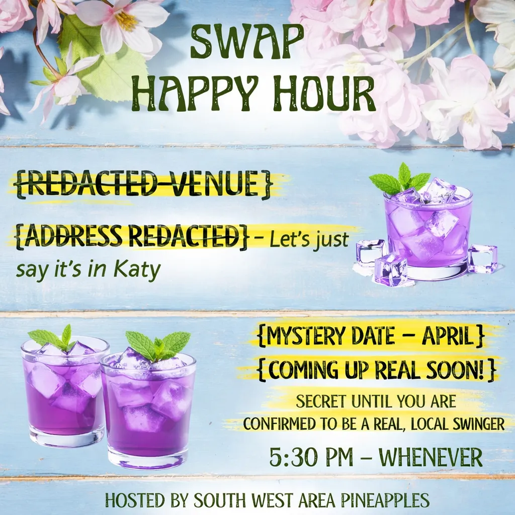 Fun, social happy hour coming up SOON, get vetted now to be in the know!