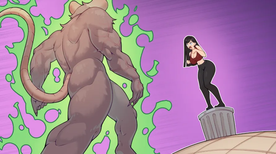 Gagged Love: My Milf Neighbor - We're making an NSFW game about a milf and bondage yes but LOOK at the MASTERPIECE our artist just bestowed upon us