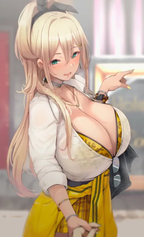 I ran into this hot mega busted asian chick at one of the subway stations. She didn't speak very good English but offered to guide me around the city for some local entertainment. She took me to a shrine and told me the words to say and now she's guidi