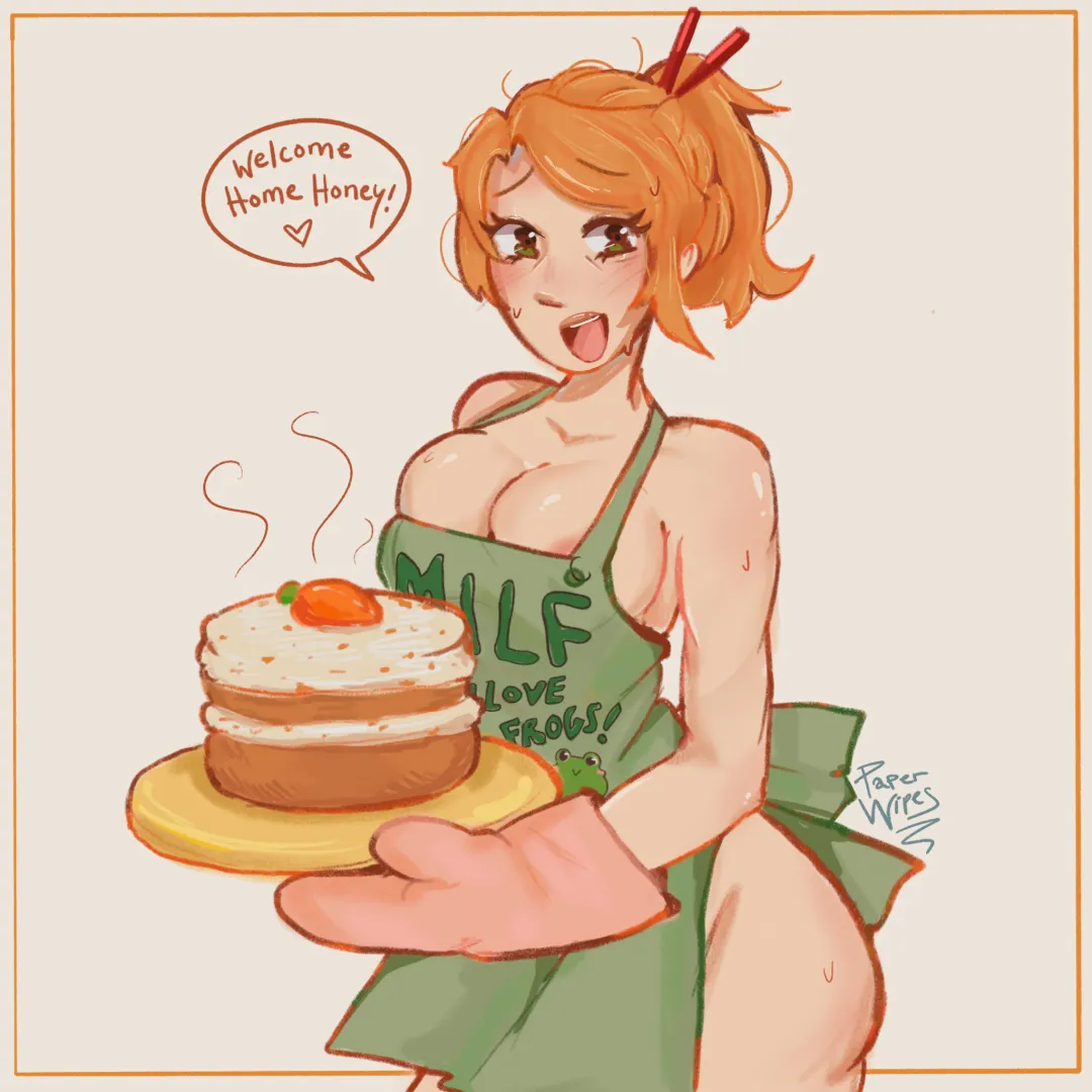 Koko made a carrot cake ! ~ art for fun 