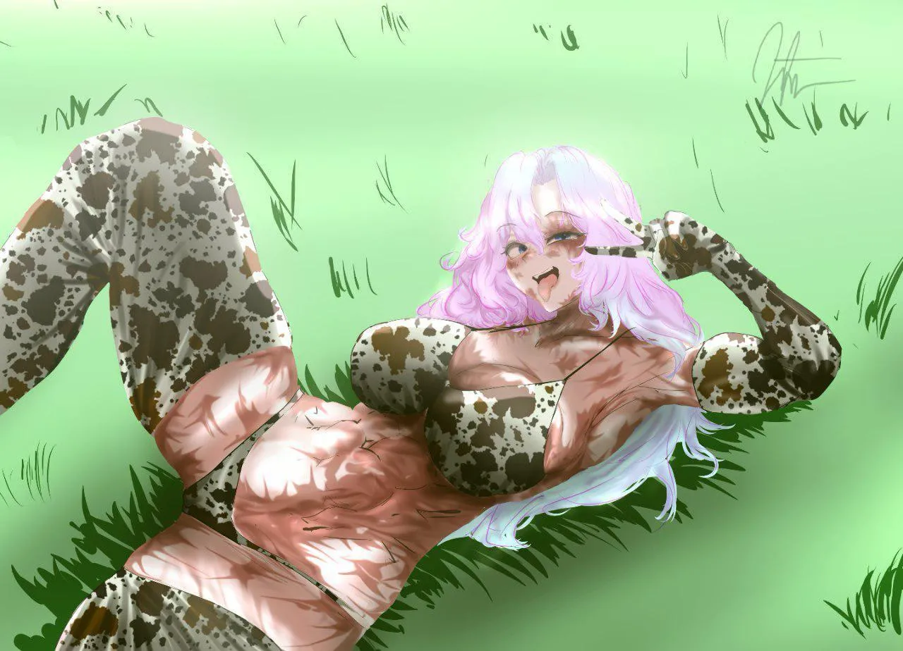 Moo!  Persephone’s ready for cow season!